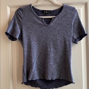 Lulus short sleeve ribbed too Sz-Med